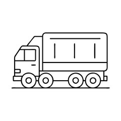 truck icon, truck vector illustration-simple illustration of truck, perfect for truck logos and icons