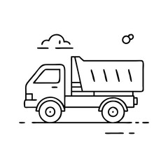truck icon, truck vector illustration-simple illustration of truck, perfect for truck logos and icons