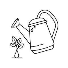 watering can icon, watering can vector illustration-simple illustration of watering can, perfect for watering can logos and icons