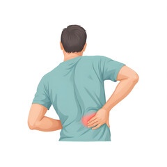 Fototapeta premium young man with back pain