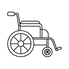 wheelchair icon, wheelchair vector illustration-simple illustration of wheelchair, perfect for wheelchair logos and icons