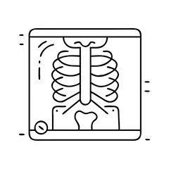 x ray icon, x ray vector illustration-simple illustration of x ray, perfect for x ray logos and icons