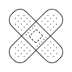 bandage icon, bandage vector illustration-simple illustration of bandage, perfect for bandage logos and icons