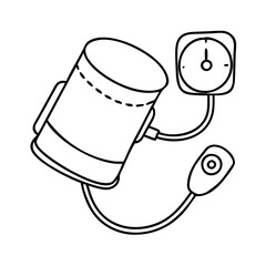 blood pressure cuff icon, blood pressure cuff vector illustration-simple illustration of blood pressure cuff, perfect for blood pressure cuff logos and icons