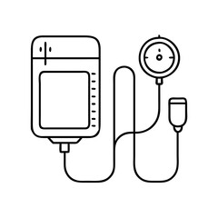 blood pressure cuff icon, blood pressure cuff vector illustration-simple illustration of blood pressure cuff, perfect for blood pressure cuff logos and icons