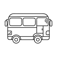 bus icon, bus vector illustration-simple illustration of bus, perfect for bus logos and icons