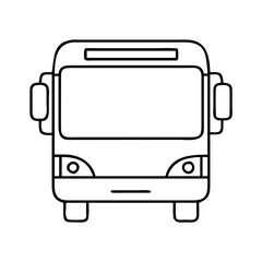 bus icon, bus vector illustration-simple illustration of bus, perfect for bus logos and icons