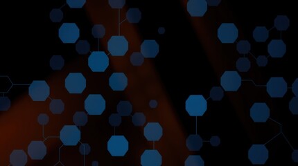 Abstract digital network graphic