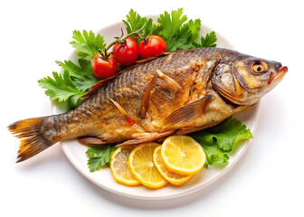 fried fish on a plate