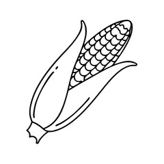 corn icon, corn vector illustration-simple illustration of corn, perfect for corn logos and icons