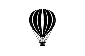 Obraz premium Hot air balloon isolated, balloon, air, hot, sky, travel, fly, hot air balloon, vector, flying, illustration, basket, fun, adventure, transportation, transport, flight, up, icon, airship, freedom, bal