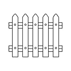 fence icon, fence vector illustration-simple illustration of fence, perfect for fence logos and icons