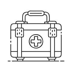 first aid kit icon, first aid kit vector illustration-simple illustration of first aid kit, perfect for first aid kit logos and icons