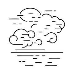fog icon, fog vector illustration-simple illustration of fog, perfect for fog logos and icons