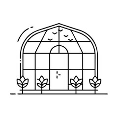 greenhouse icon, greenhouse vector illustration-simple illustration of greenhouse, perfect for greenhouse logos and icons