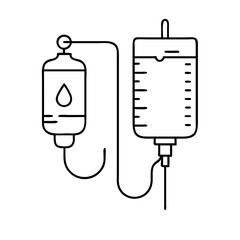 iv drip icon, iv drip vector illustration-simple illustration of iv drip, perfect for iv drip logos and icons