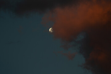 moon and clouds