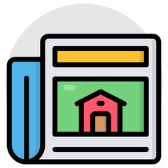 An icon design of property news 