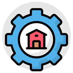 An icon design of home management 