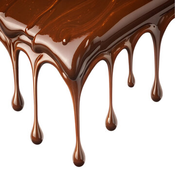 iquid Chocolate Dripping with Glossy Finish &ndash; Tempting Decadent Flow in Close-Up Photography