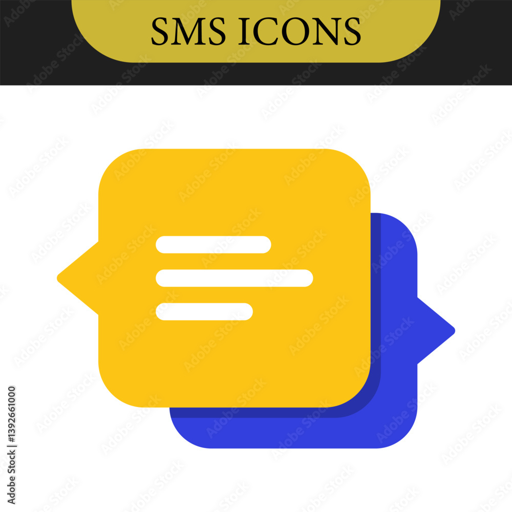 Poster set of chat message bubbles vector icon. communication icons. talk bubble, dialog. web icon set. onl