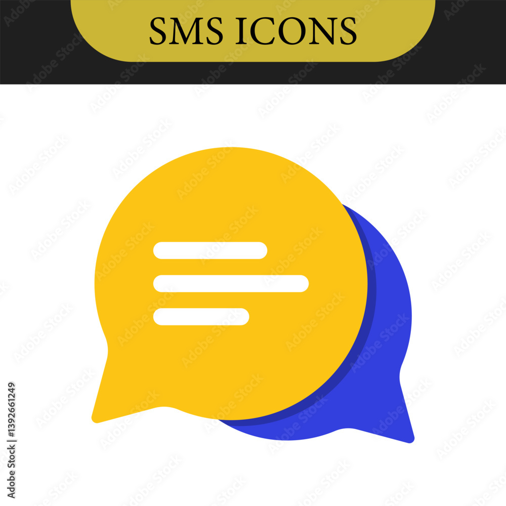 Poster set of chat message bubbles vector icon. communication icons. talk bubble, dialog. web icon set. onl