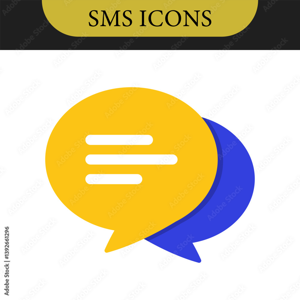 Poster set of chat message bubbles vector icon. communication icons. talk bubble, dialog. web icon set. onl