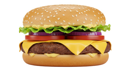 Isolated Hamburger