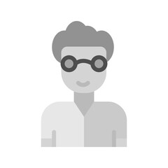 Nerd icon vector image. Suitable for mobile apps, web apps and print media.