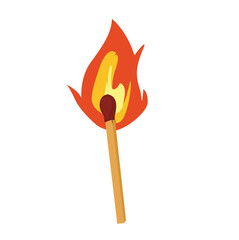 burn row stick burning match sign. .stick burning match