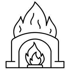 Cozy Fireplace Vector Art Illustration Warm and Inviting Designs for Home & Holiday Projects