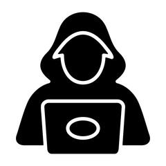 Hacker Solid Icon