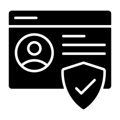 Online Privacy Solid Icon