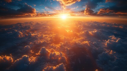 Naklejka premium Celestial Convergence: Solar Wind Illumination