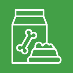 Dog Food II icon vector image. Suitable for mobile apps, web apps and print media.