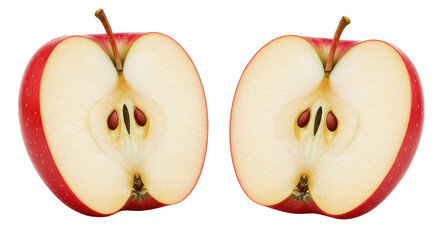 Isolated Sliced Apple