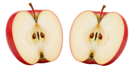 Isolated Sliced Apple
