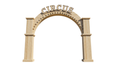 Isolated Circus Entrance