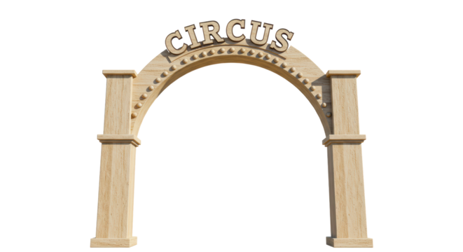 Isolated Circus Entrance