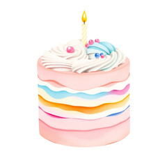 birthday cake with candles png for download 