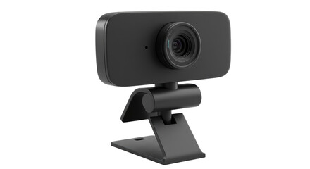 Isolated Black Webcam
