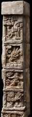Obraz premium name: aztec religious relief,
