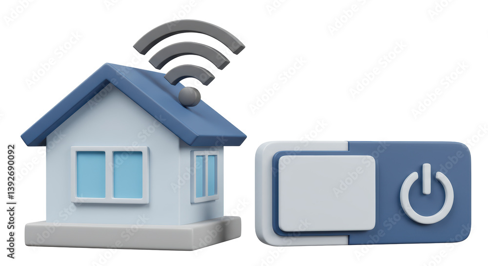 Poster isolated smart home automation system with wifi