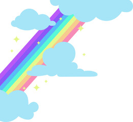 Cute Rainbow Corner Decoration