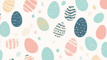 seamless easter eggs pattern