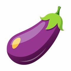 eggplant isolated on white background