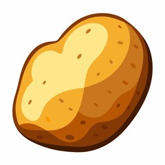 Potato isolated on white background