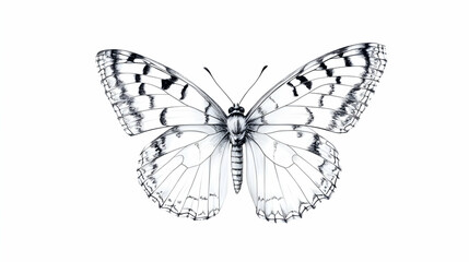 Obraz premium image of butterfly drawing illustration