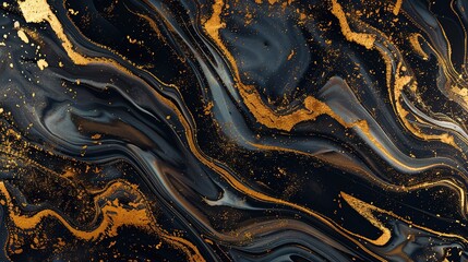 Luxurious Marble Texture with Golden Veins: The Ultimate Presentation of Luxury! The picture focuses on the delicate texture of marble. Against a warm base color, golden veins wind through, like flowi