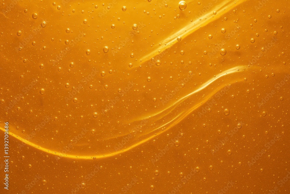 Poster abstract honeycomb texture with bubbles and a bright background